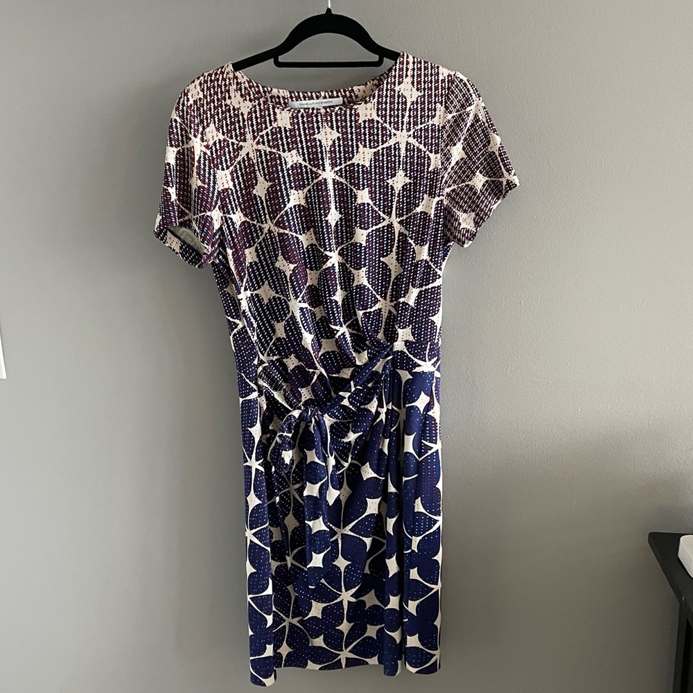 Diane Von Furstenberg ruched waist shift dress